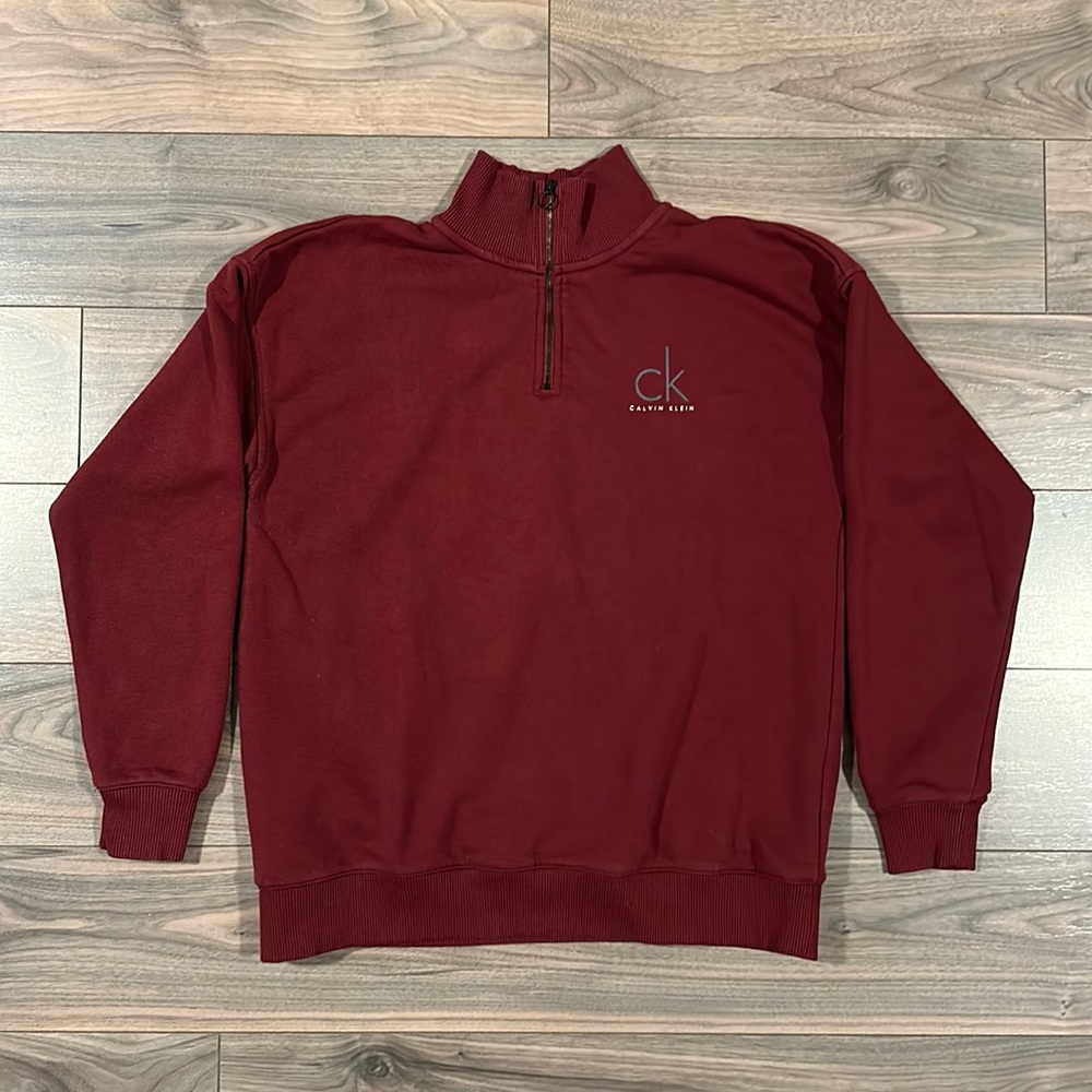 Calvin Klein 1/4” Zip Sweater - Size: Large - Unisex